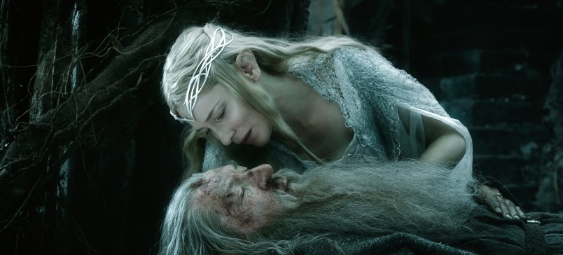 Galadriel (Cate Blanchett) and Gandalf (Ian McKellen)